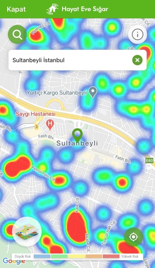 Kısıtlamalar etkisini gösteriyor: İşte ilçelere göre yeşile dönen İstanbul koronavirüs risk haritası 11