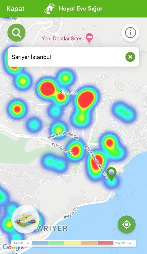 Kısıtlamalar etkisini gösteriyor: İşte ilçelere göre yeşile dönen İstanbul koronavirüs risk haritası 13