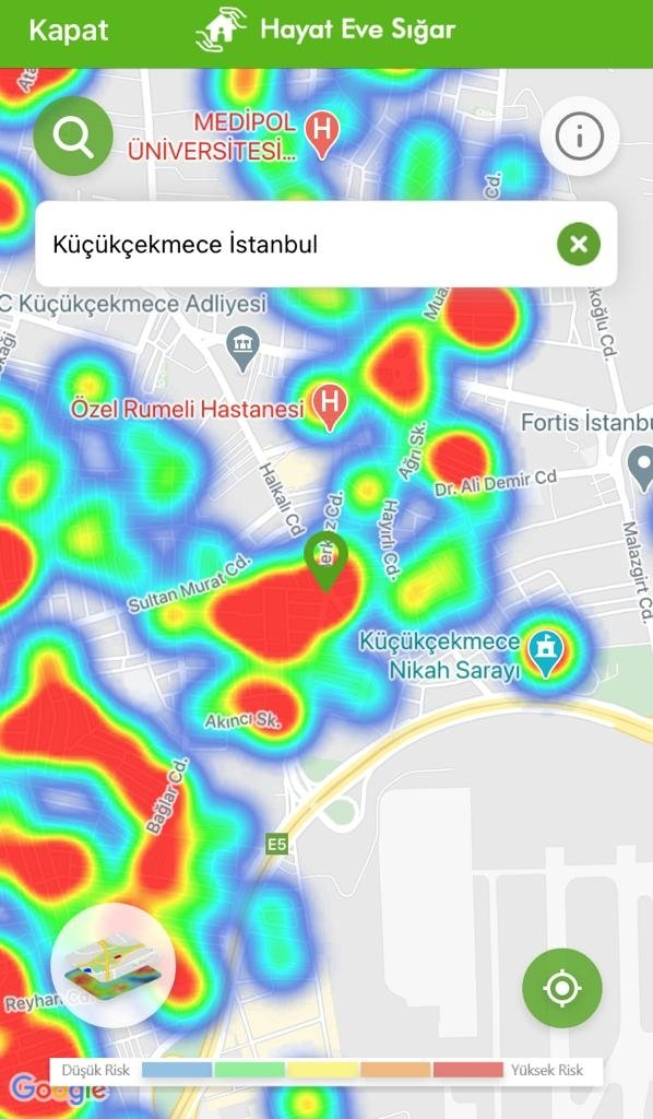 Kısıtlamalar etkisini gösteriyor: İşte ilçelere göre yeşile dönen İstanbul koronavirüs risk haritası 18