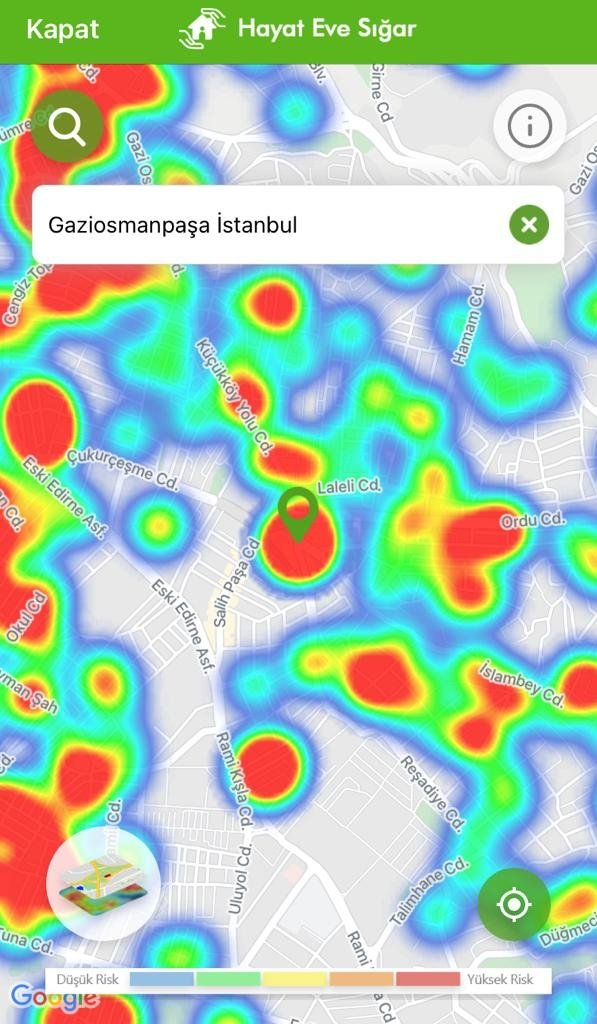 Kısıtlamalar etkisini gösteriyor: İşte ilçelere göre yeşile dönen İstanbul koronavirüs risk haritası 22