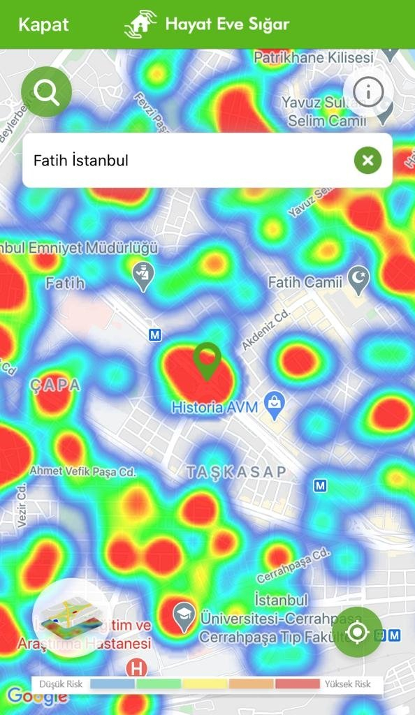 Kısıtlamalar etkisini gösteriyor: İşte ilçelere göre yeşile dönen İstanbul koronavirüs risk haritası 23