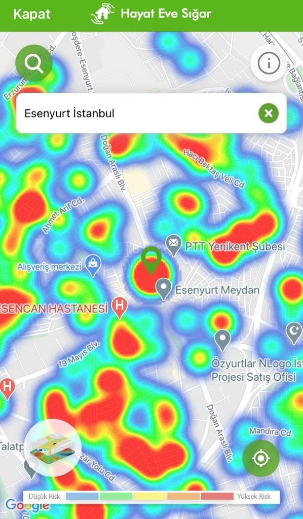 Kısıtlamalar etkisini gösteriyor: İşte ilçelere göre yeşile dönen İstanbul koronavirüs risk haritası 25