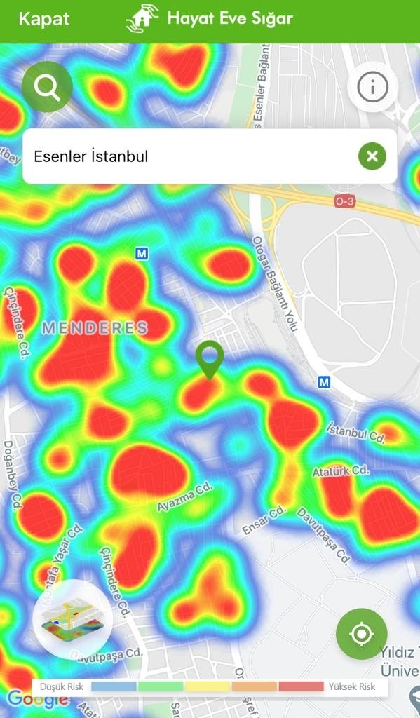 Kısıtlamalar etkisini gösteriyor: İşte ilçelere göre yeşile dönen İstanbul koronavirüs risk haritası 26