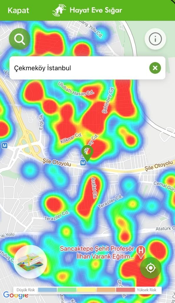 Kısıtlamalar etkisini gösteriyor: İşte ilçelere göre yeşile dönen İstanbul koronavirüs risk haritası 27