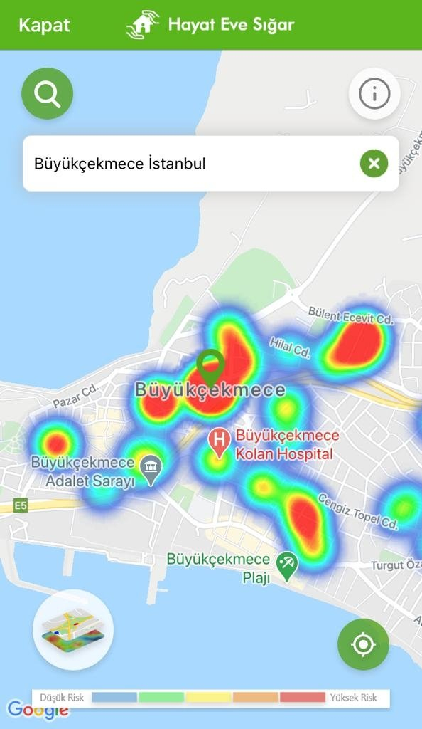 Kısıtlamalar etkisini gösteriyor: İşte ilçelere göre yeşile dönen İstanbul koronavirüs risk haritası 29