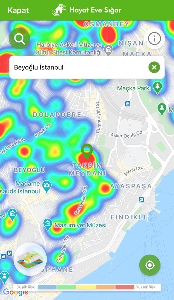 Kısıtlamalar etkisini gösteriyor: İşte ilçelere göre yeşile dönen İstanbul koronavirüs risk haritası 30