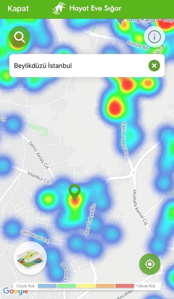 Kısıtlamalar etkisini gösteriyor: İşte ilçelere göre yeşile dönen İstanbul koronavirüs risk haritası 31