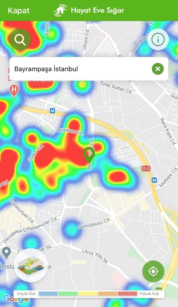 Kısıtlamalar etkisini gösteriyor: İşte ilçelere göre yeşile dönen İstanbul koronavirüs risk haritası 34