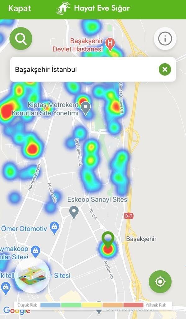 Kısıtlamalar etkisini gösteriyor: İşte ilçelere göre yeşile dönen İstanbul koronavirüs risk haritası 35