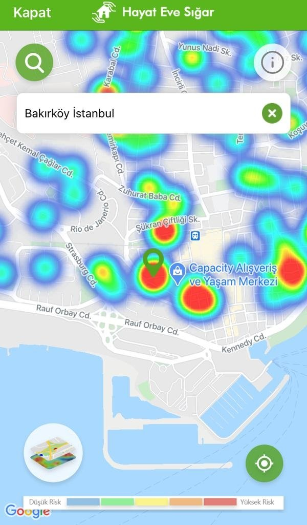 Kısıtlamalar etkisini gösteriyor: İşte ilçelere göre yeşile dönen İstanbul koronavirüs risk haritası 36