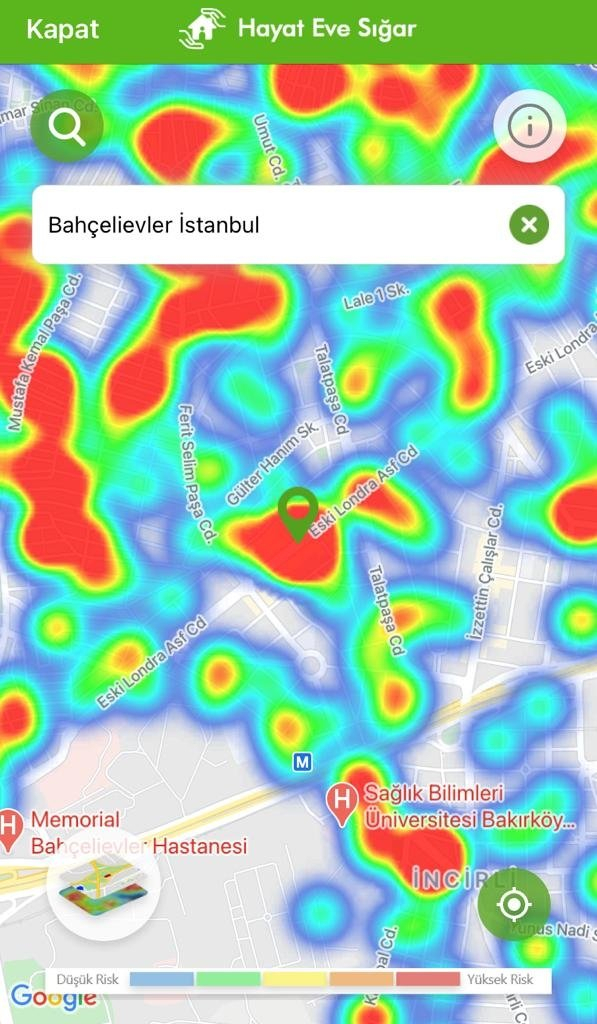 Kısıtlamalar etkisini gösteriyor: İşte ilçelere göre yeşile dönen İstanbul koronavirüs risk haritası 37