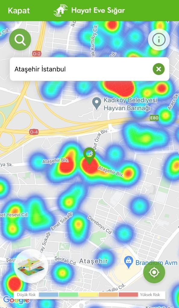 Kısıtlamalar etkisini gösteriyor: İşte ilçelere göre yeşile dönen İstanbul koronavirüs risk haritası 41