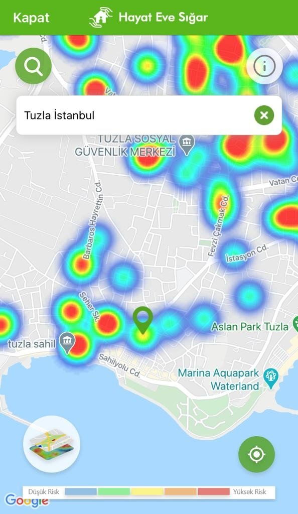 Kısıtlamalar etkisini gösteriyor: İşte ilçelere göre yeşile dönen İstanbul koronavirüs risk haritası 9