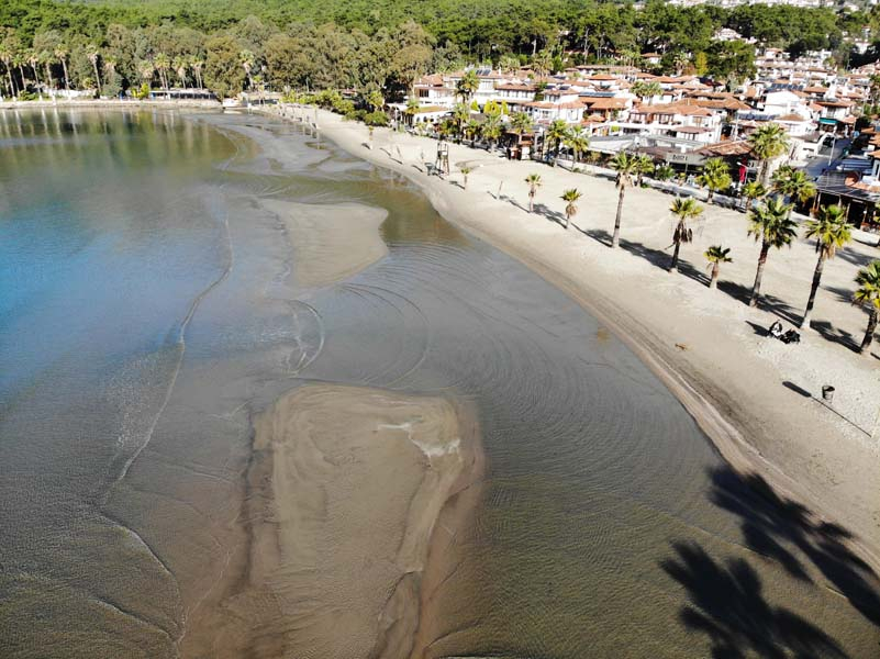 Muğla'da korkutan görüntü, deniz suyu 20 metre çekildi: Deprem habercisi mi? 13