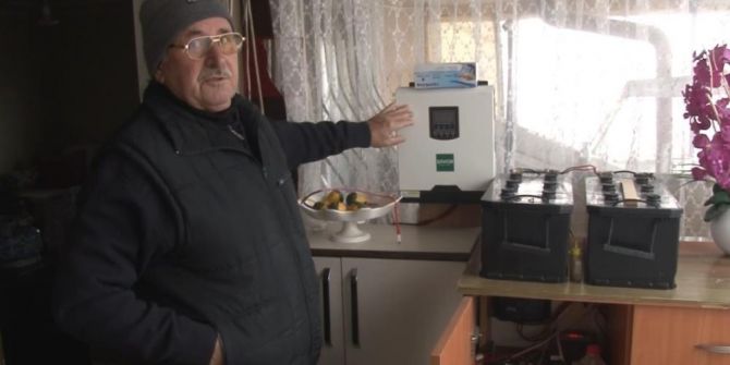 Elektrik ücretini çok bulunca kendi sistemini kurdu! Şimdi beş kuruş para ödemiyor