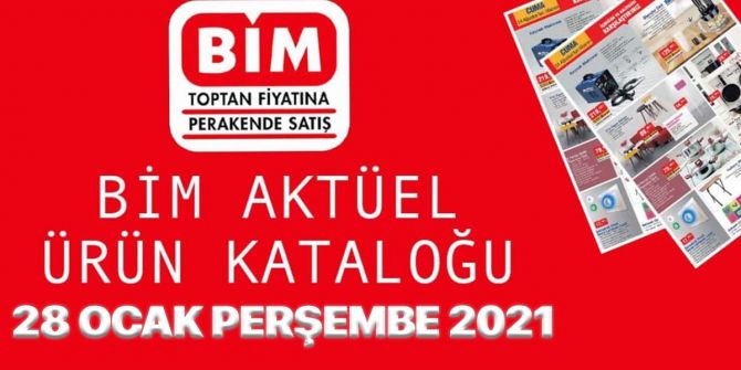 BİM 28 Ocak 2021 kataloğu | BİM 28 Ocak Perşembe aktüel ürünler