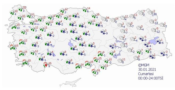 Meteoroloji Genel Müdürlüğü il il uyardı! Yarın sabah saatlerinde başlayacak 6