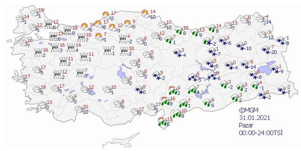 Meteoroloji Genel Müdürlüğü il il uyardı! Yarın sabah saatlerinde başlayacak 7