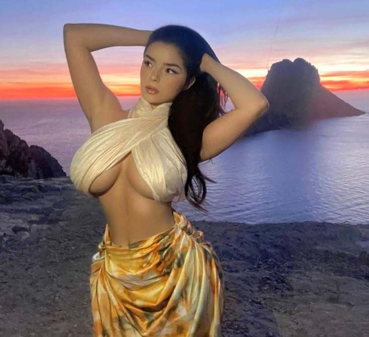 Demi Rose cesur pozuyla sosyal medyada gündem oldu! 7