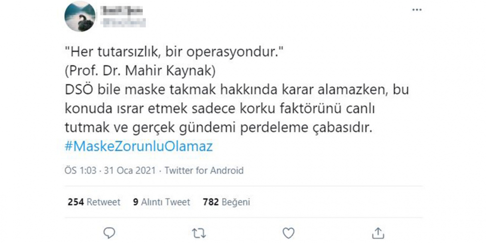 Trend topic oldu! Maske zorunlu olamaz paylaşımlarına sert tepki 2