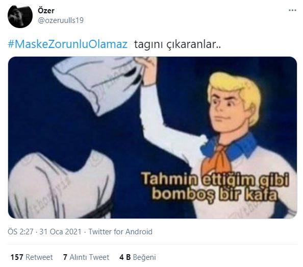 Trend topic oldu! Maske zorunlu olamaz paylaşımlarına sert tepki 8