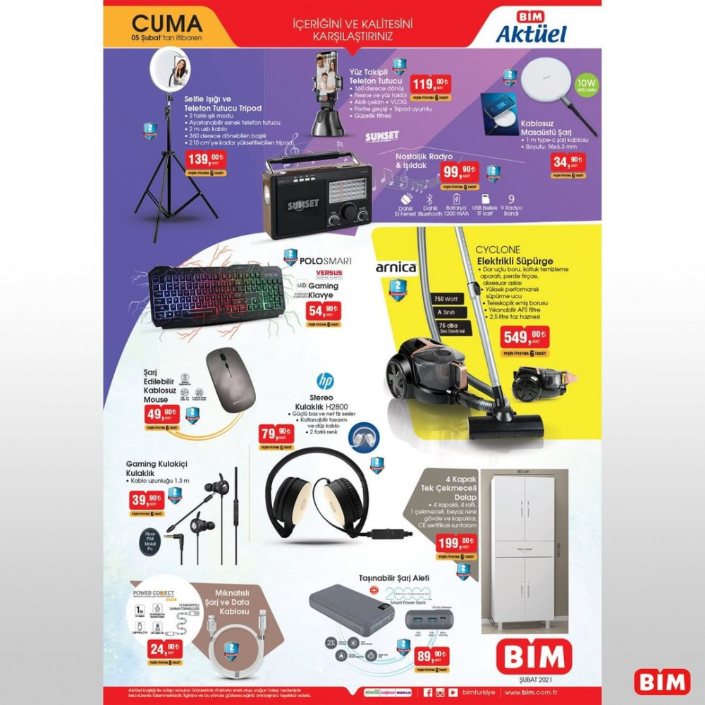 8 Şubat Pazartesi BİM kataloğu | 8 Şubat 2021 BİM katalog | Kumtel dinamik anstre set 38