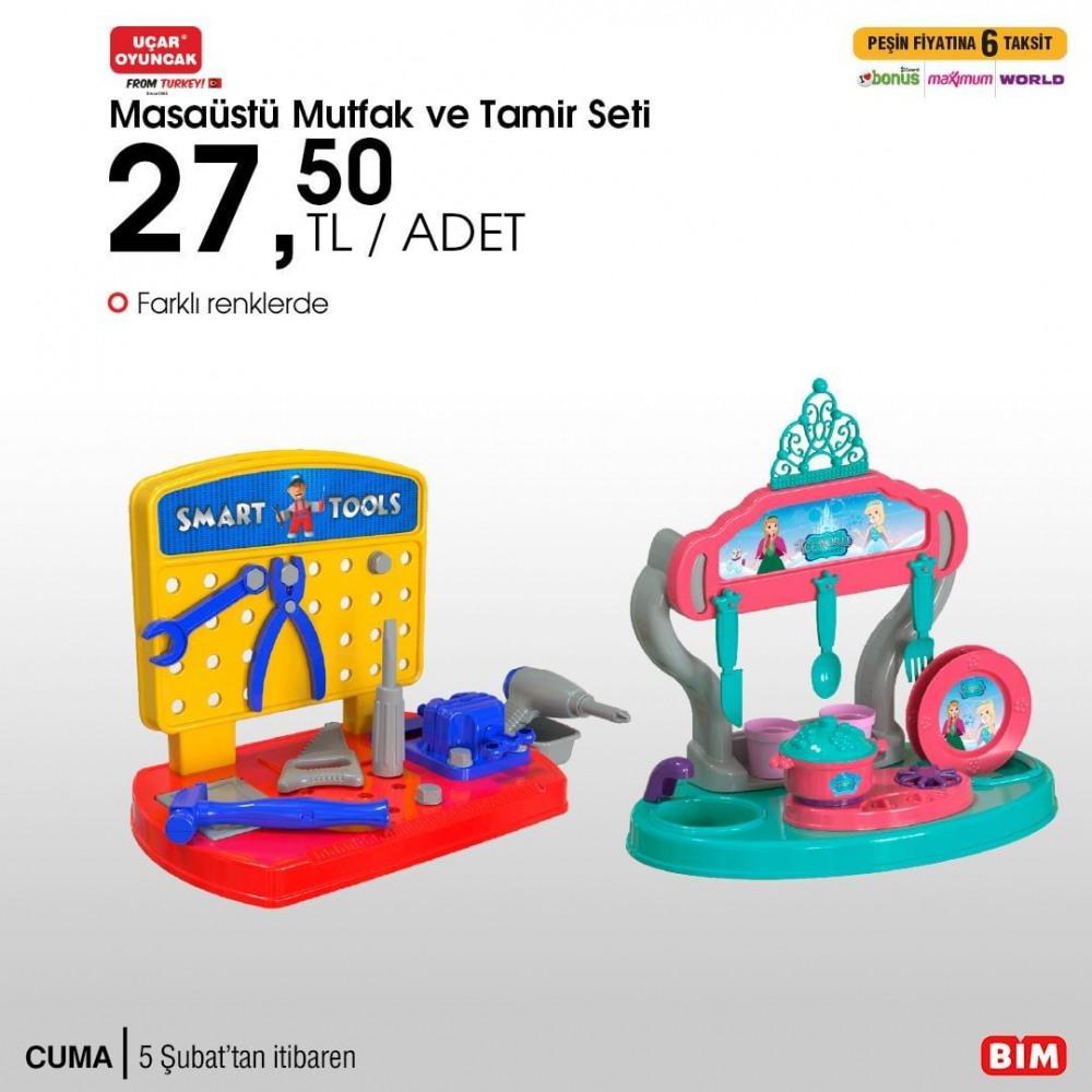 8 Şubat Pazartesi BİM kataloğu | 8 Şubat 2021 BİM katalog | Kumtel dinamik anstre set 86