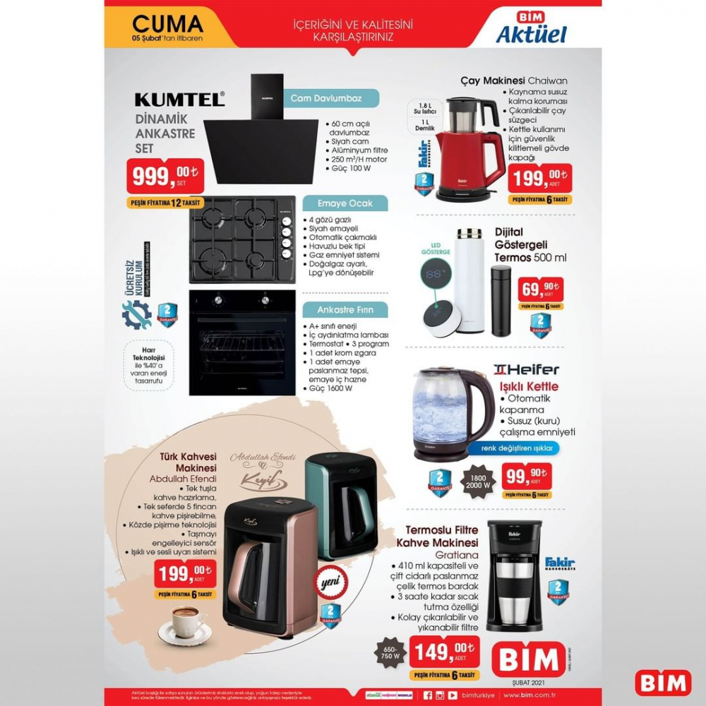 8 Şubat Pazartesi BİM kataloğu | 8 Şubat 2021 BİM katalog | Kumtel dinamik anstre set 94