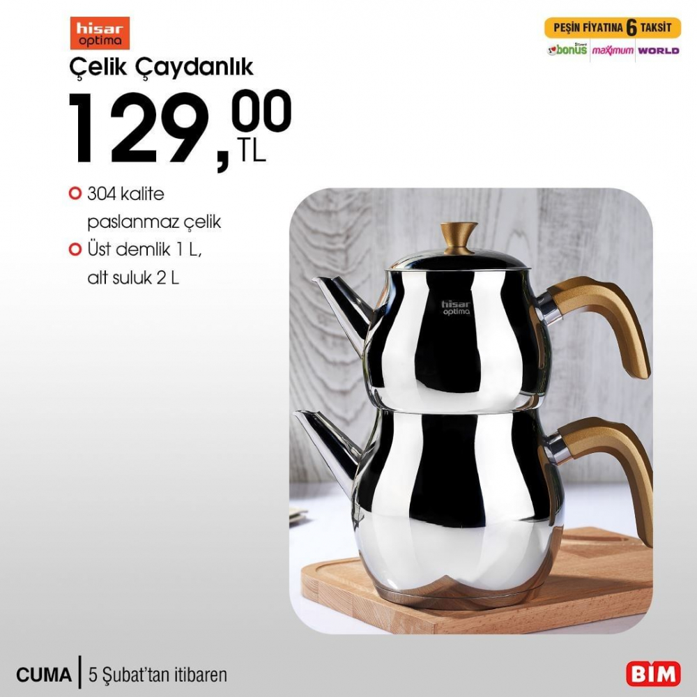 8 Şubat Pazartesi BİM kataloğu | 8 Şubat 2021 BİM katalog | Kumtel dinamik anstre set 99