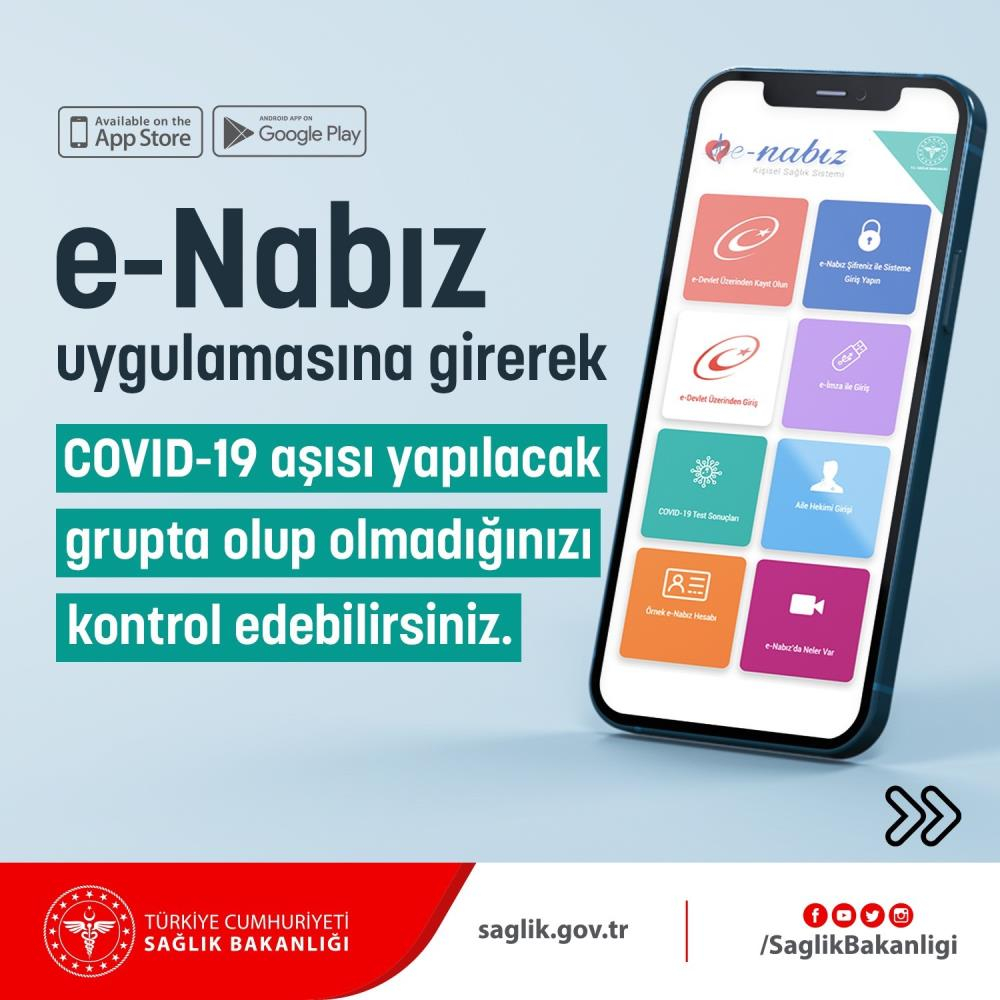 e-Nabız ya da kısa mesaj ile saniyeler içinde aşı grubunda olup olmadığınzı öğrenebilirsiniz! 3