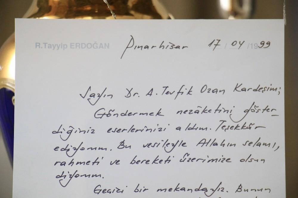 22 yıllık mektup: Cumhurbaşkanı Erdoğan cezaevindeyken, Dr. Ahmet Tevfik Ozan'a göndermiş 9