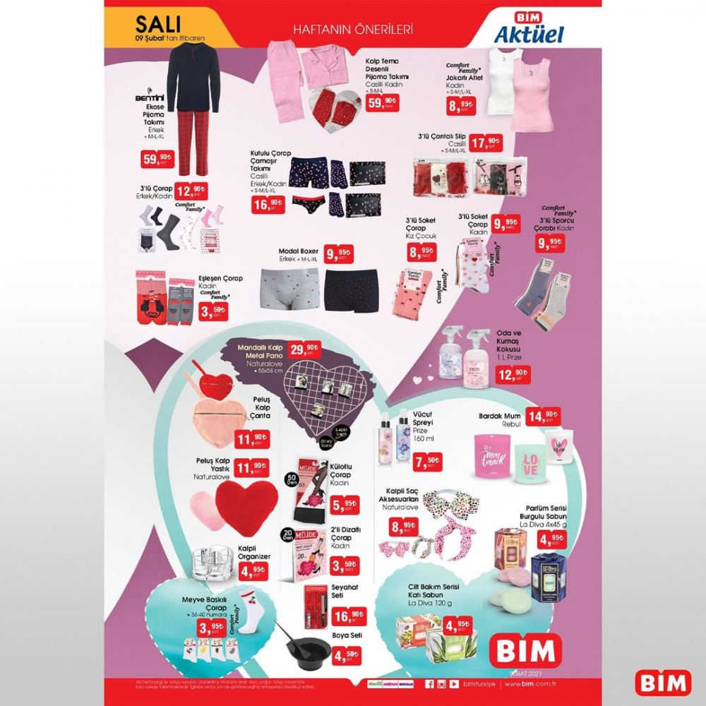 10 Şubat 2021 BİM kataloğu | BİM Sevgililer Günü ürünleri 2021 45