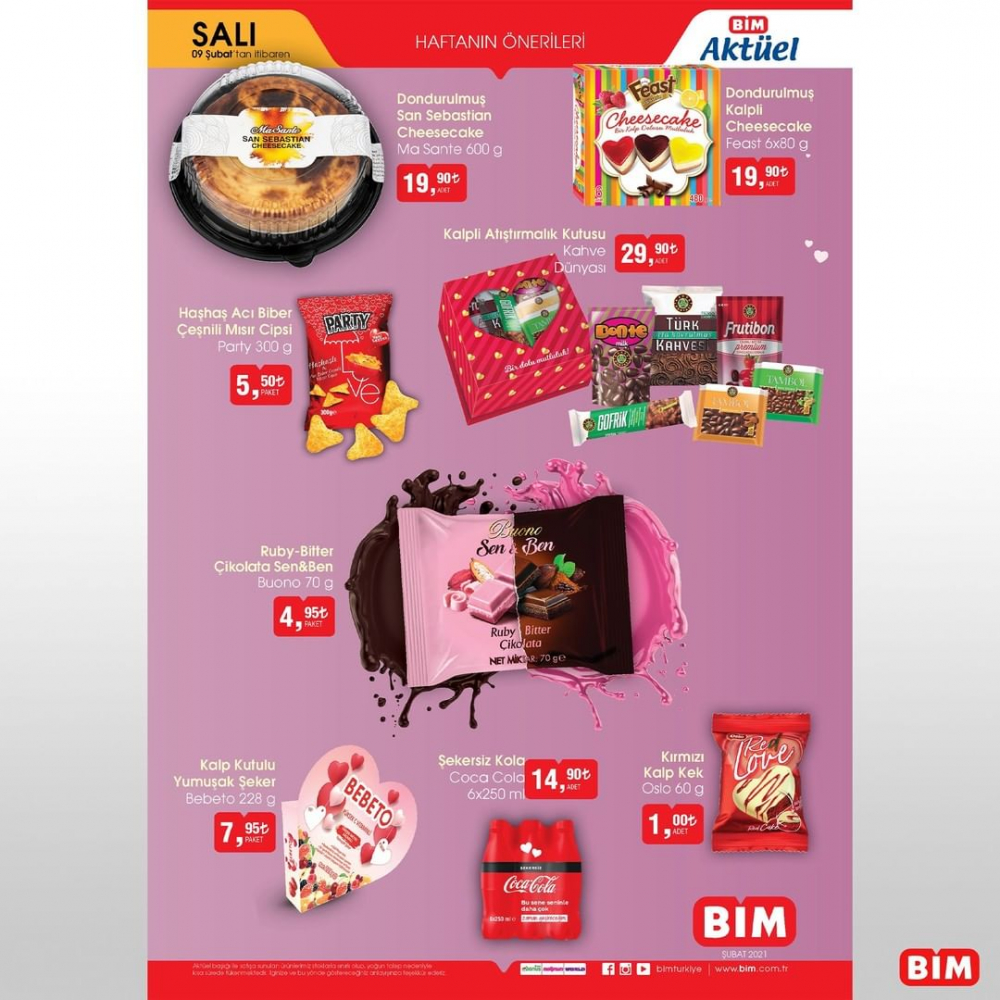 10 Şubat 2021 BİM kataloğu | BİM Sevgililer Günü ürünleri 2021 50