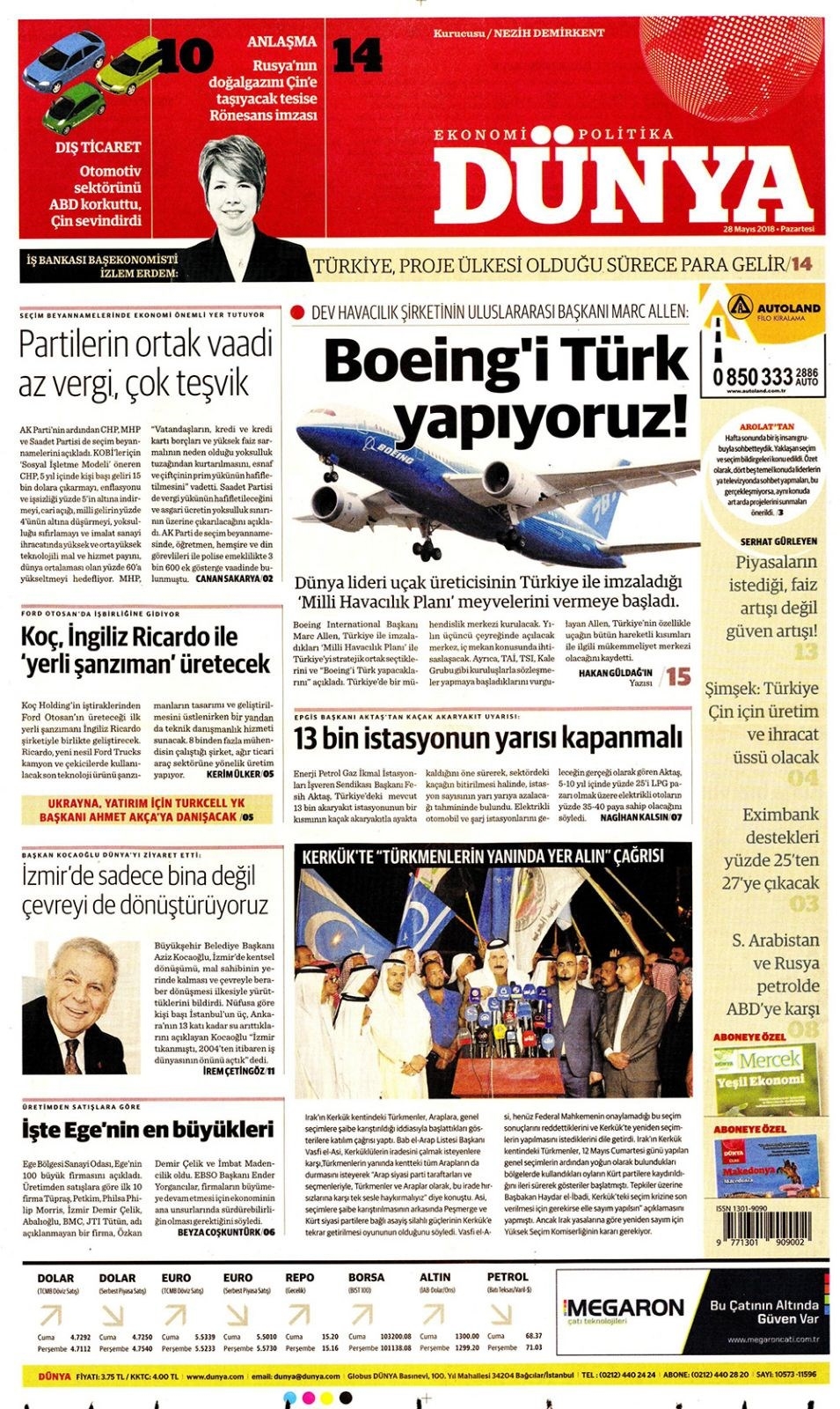 Gazete manşetleri 28 Mayıs 2018 Hürriyet - Sözcü - Habertürk 10