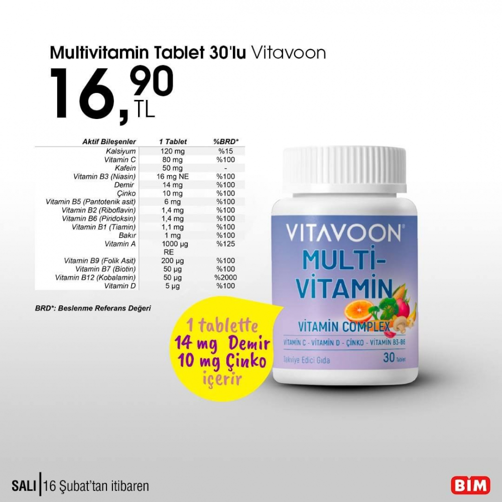 16 Şubat 2021 BİM kataloğu | Bim labne, akıllı saat, kıyma | 16 Şubat salı Bim aktüel 19