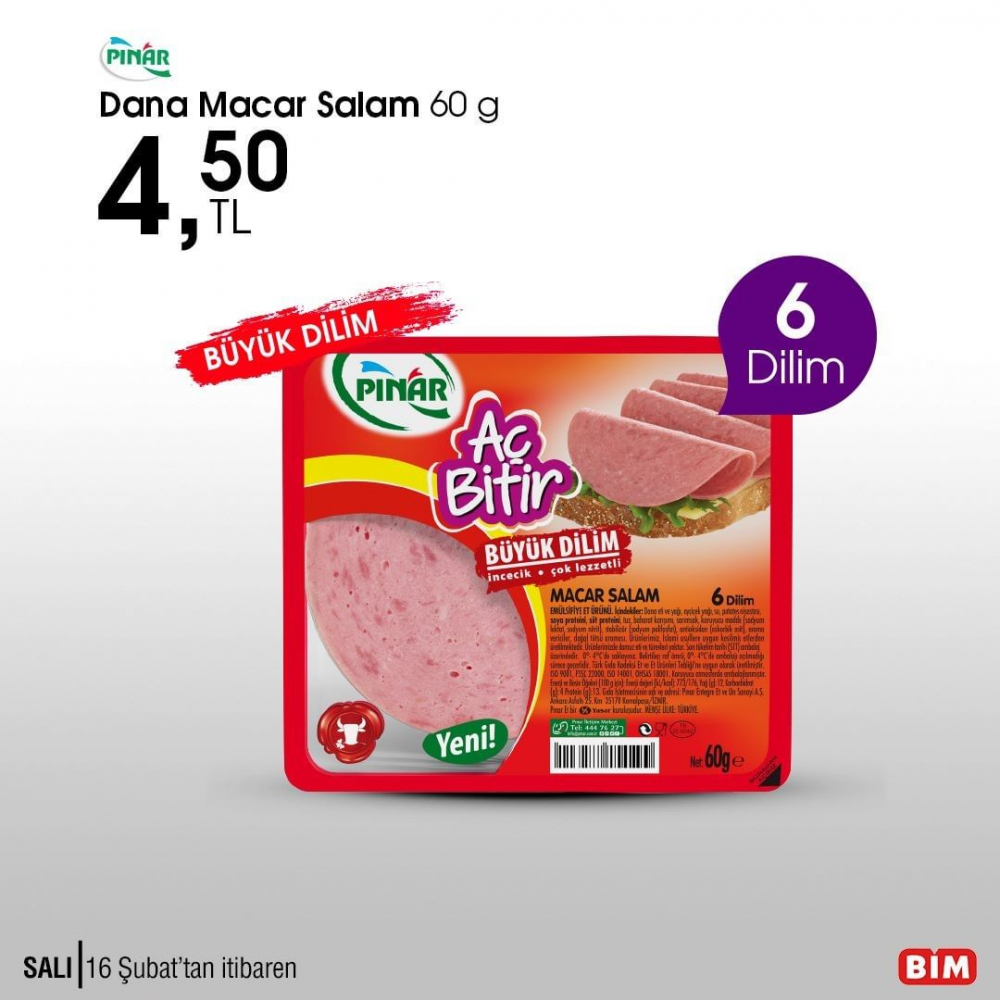 16 Şubat 2021 BİM kataloğu | Bim labne, akıllı saat, kıyma | 16 Şubat salı Bim aktüel 39