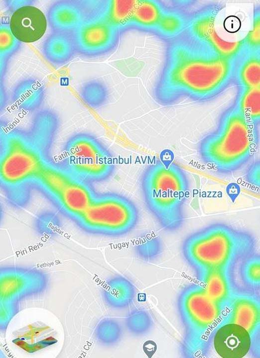 HES uygulaması güncellendi! İşte İstanbul'un ilçelerindeki korona yoğunluk haritası 14