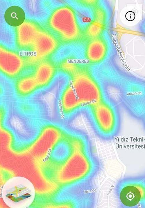 HES uygulaması güncellendi! İşte İstanbul'un ilçelerindeki korona yoğunluk haritası 24