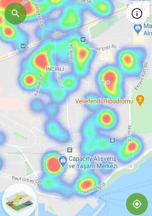 HES uygulaması güncellendi! İşte İstanbul'un ilçelerindeki korona yoğunluk haritası 34