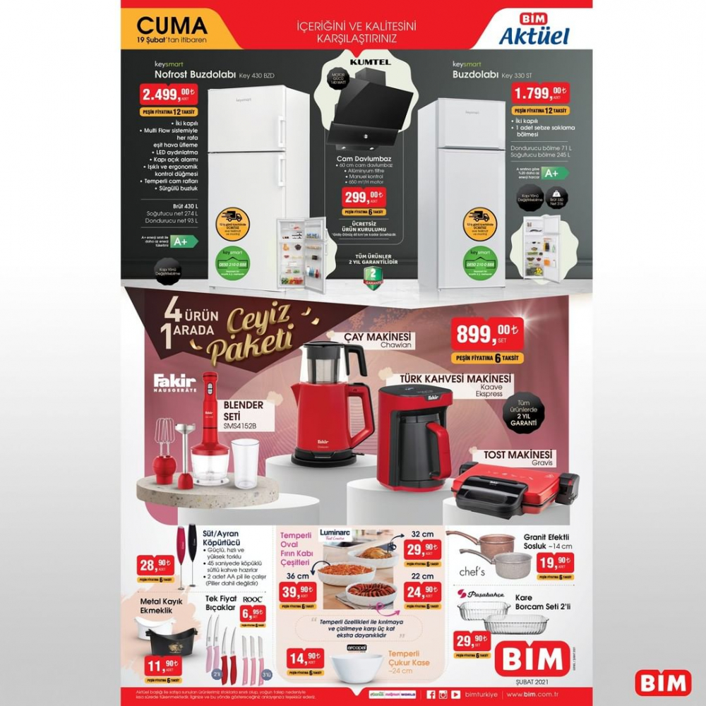 21 Şubat Bim kataloğu | Bim bu hafta gelecekler | Fakir çeyiz seti 55