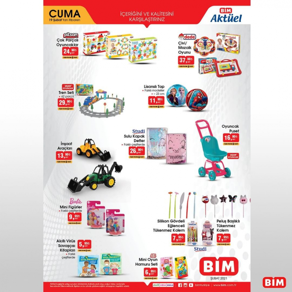 21 Şubat Bim kataloğu | Bim bu hafta gelecekler | Fakir çeyiz seti 9