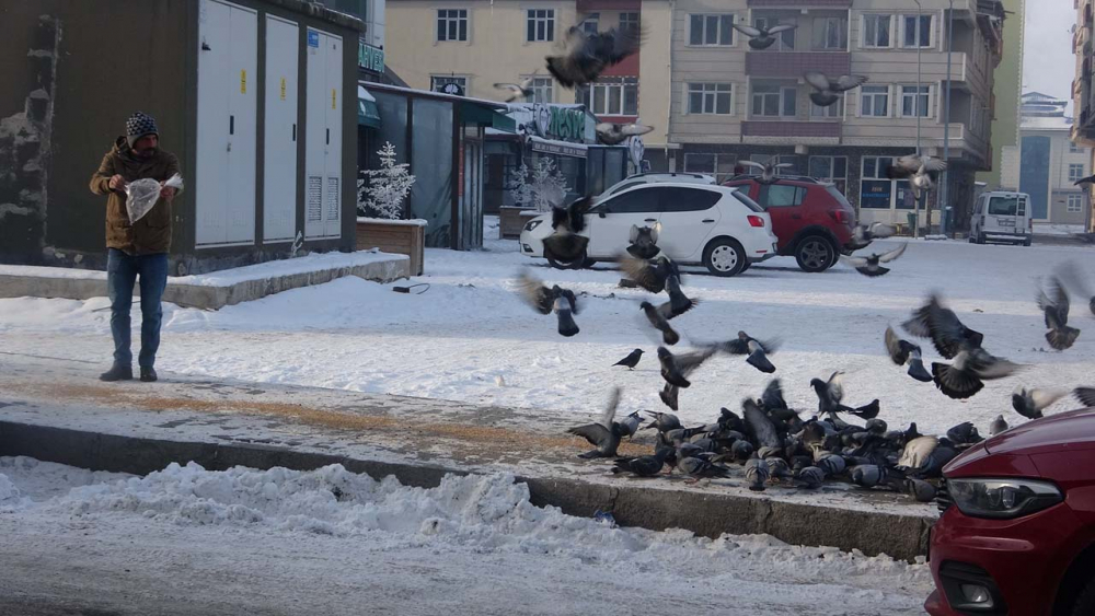 Ardahan'ın Göle ilçesi buz tuttu. Sıcaklık eksi 26 dereceye kadar düştü 9