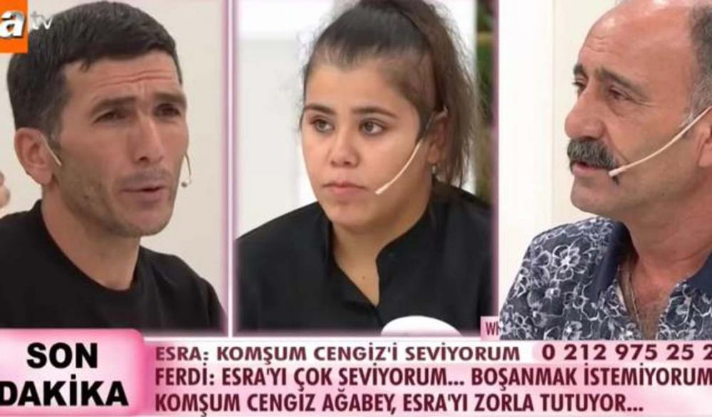 Bebeğinin komşusundan olduğunu öğrenince canlı yayında mutlu olan Esra Karakuş eşiyle barıştı 1