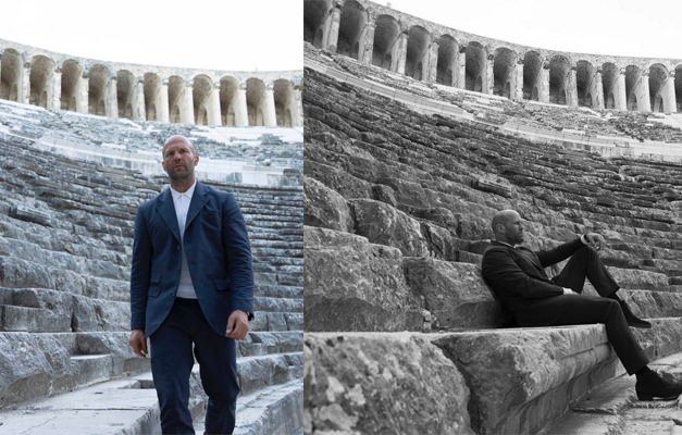 Film çekimlerini bitiren Jason Statham Aspendos'u gezdi! 1