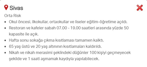 Hangi ilde hangi kısıtlamalar uygulanıyor? İşte renklere göre il il uygulanan kısıtlamalar 10