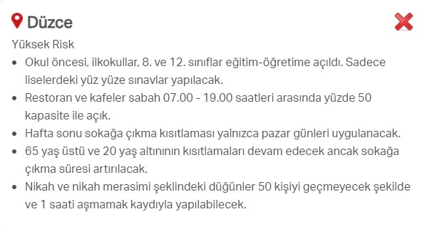 Hangi ilde hangi kısıtlamalar uygulanıyor? İşte renklere göre il il uygulanan kısıtlamalar 48