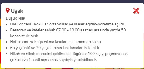 Hangi ilde hangi kısıtlamalar uygulanıyor? İşte renklere göre il il uygulanan kısıtlamalar 52