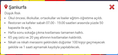 Hangi ilde hangi kısıtlamalar uygulanıyor? İşte renklere göre il il uygulanan kısıtlamalar 53