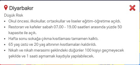 Hangi ilde hangi kısıtlamalar uygulanıyor? İşte renklere göre il il uygulanan kısıtlamalar 55