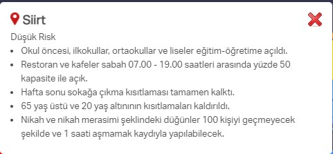 Hangi ilde hangi kısıtlamalar uygulanıyor? İşte renklere göre il il uygulanan kısıtlamalar 64